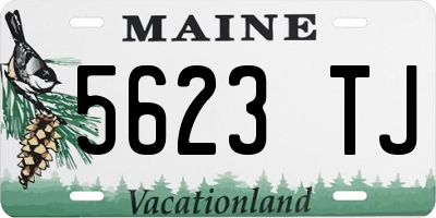 ME license plate 5623TJ