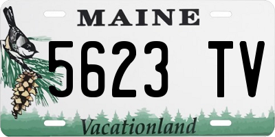 ME license plate 5623TV