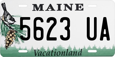 ME license plate 5623UA