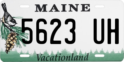 ME license plate 5623UH