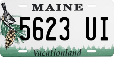 ME license plate 5623UI