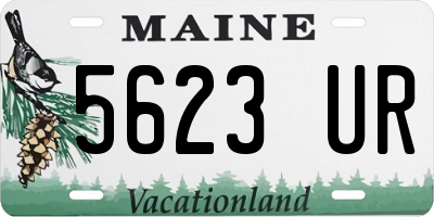 ME license plate 5623UR