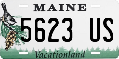 ME license plate 5623US