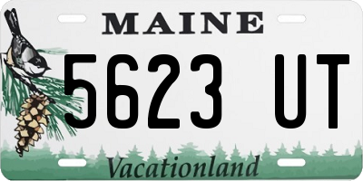 ME license plate 5623UT