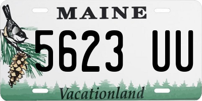 ME license plate 5623UU