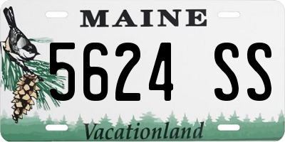 ME license plate 5624SS