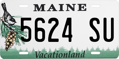 ME license plate 5624SU