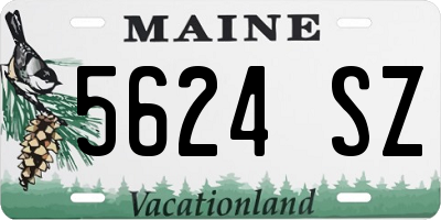 ME license plate 5624SZ