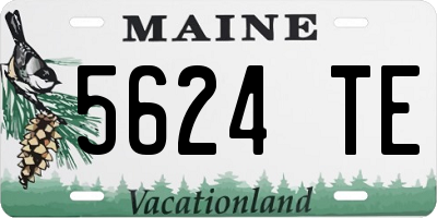 ME license plate 5624TE