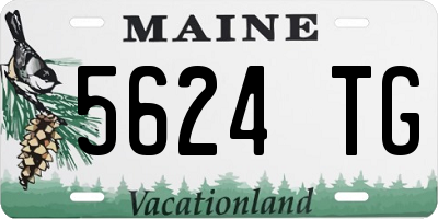 ME license plate 5624TG