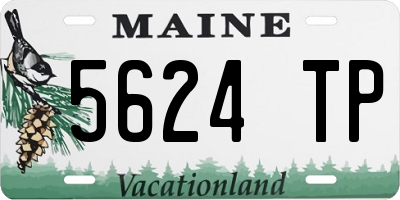 ME license plate 5624TP
