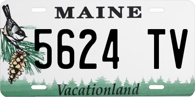 ME license plate 5624TV