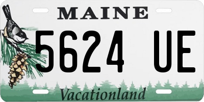 ME license plate 5624UE