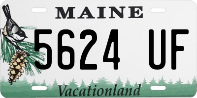 ME license plate 5624UF