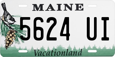 ME license plate 5624UI