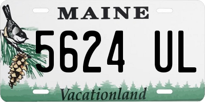 ME license plate 5624UL