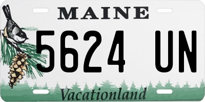 ME license plate 5624UN