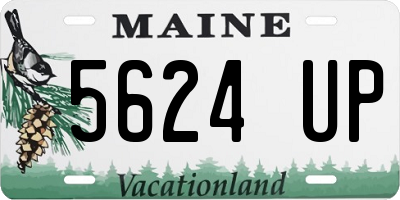 ME license plate 5624UP