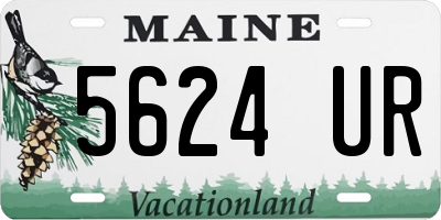 ME license plate 5624UR