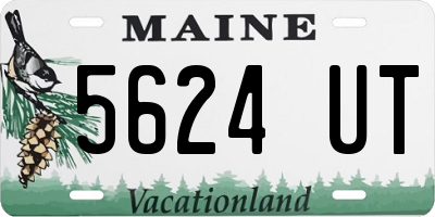 ME license plate 5624UT