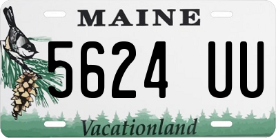 ME license plate 5624UU