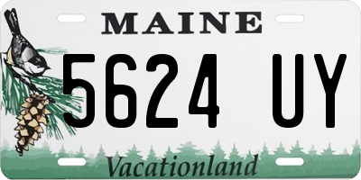 ME license plate 5624UY