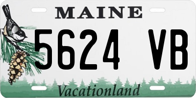 ME license plate 5624VB