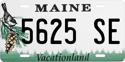 ME license plate 5625SE