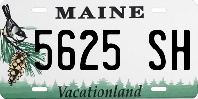 ME license plate 5625SH