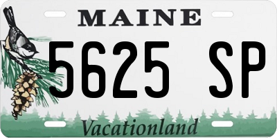 ME license plate 5625SP