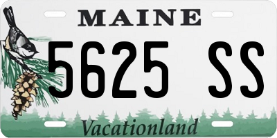 ME license plate 5625SS
