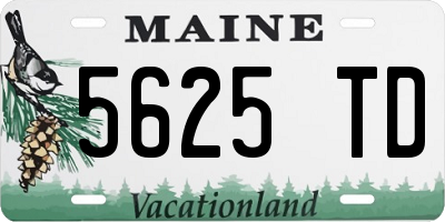 ME license plate 5625TD