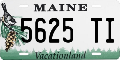 ME license plate 5625TI