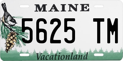 ME license plate 5625TM