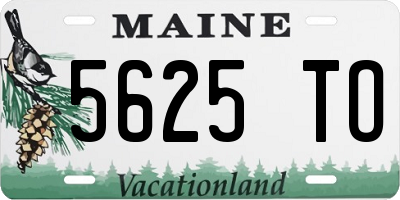 ME license plate 5625TO