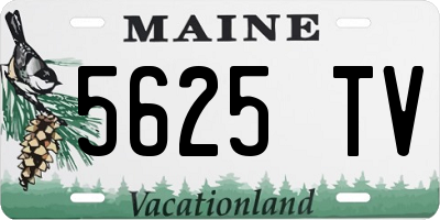 ME license plate 5625TV