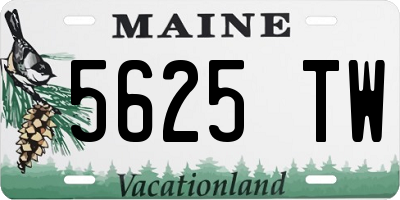 ME license plate 5625TW