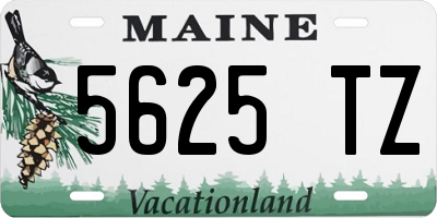 ME license plate 5625TZ