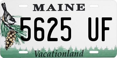 ME license plate 5625UF