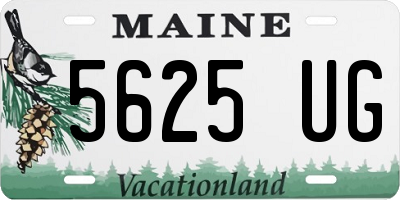 ME license plate 5625UG