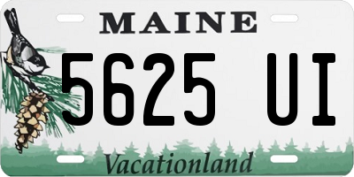 ME license plate 5625UI