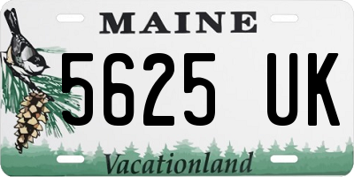 ME license plate 5625UK