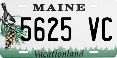 ME license plate 5625VC