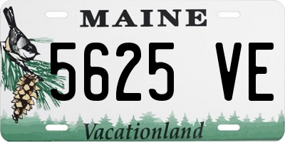 ME license plate 5625VE