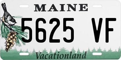 ME license plate 5625VF