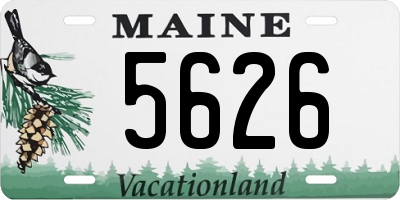 ME license plate 5626