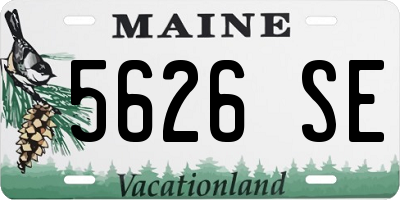 ME license plate 5626SE
