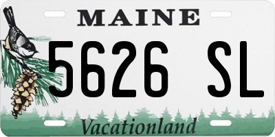 ME license plate 5626SL