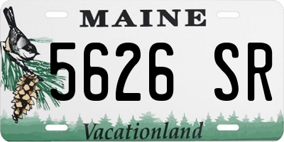 ME license plate 5626SR