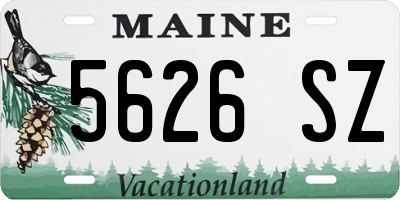 ME license plate 5626SZ
